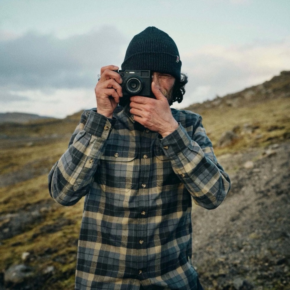 FJALLRAVEN Mens Singi Heavy Flannel Plaid Long Sleeve Shirt XS